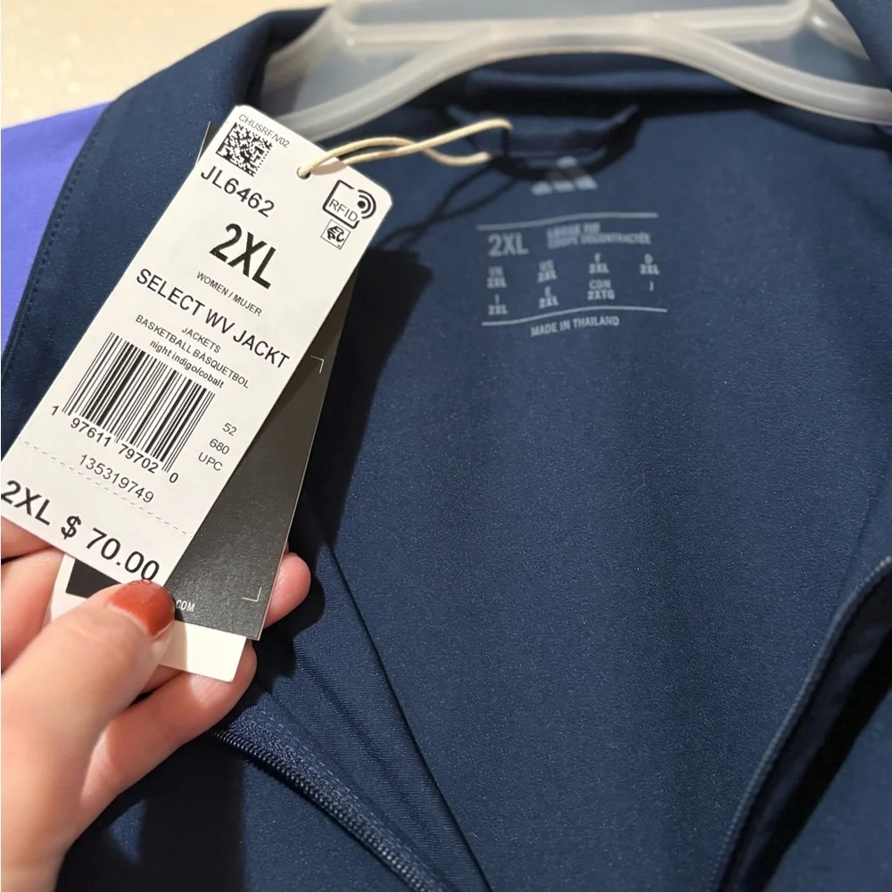 Adidas Lightweight zip up women’s size 2XL NWT